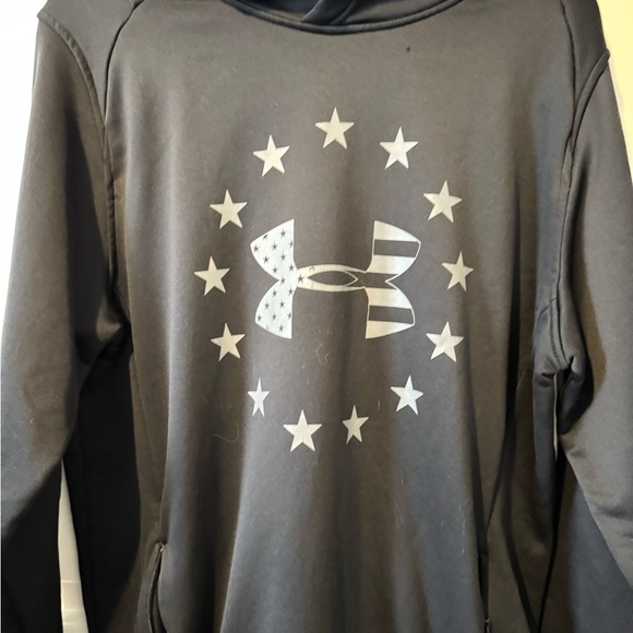 Under Armour Black Hoodie with Star Pattern Large - Picture 3 of 13